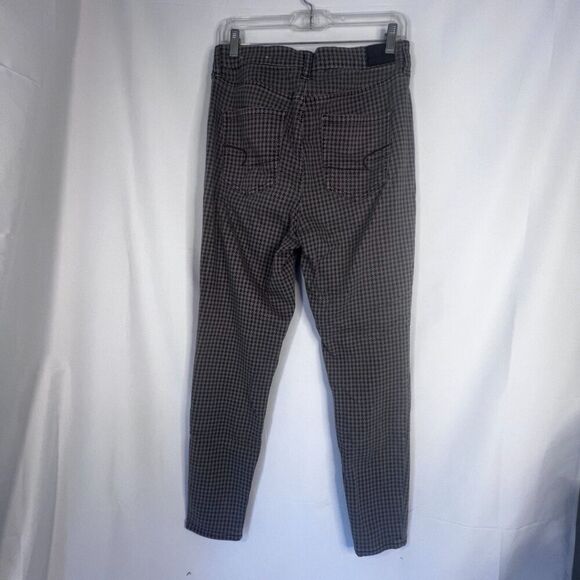 American Eagle Gray Houndstooth Curvy Super Hi-Rise Jegging Jean Size 10 - Picture 2 of 9